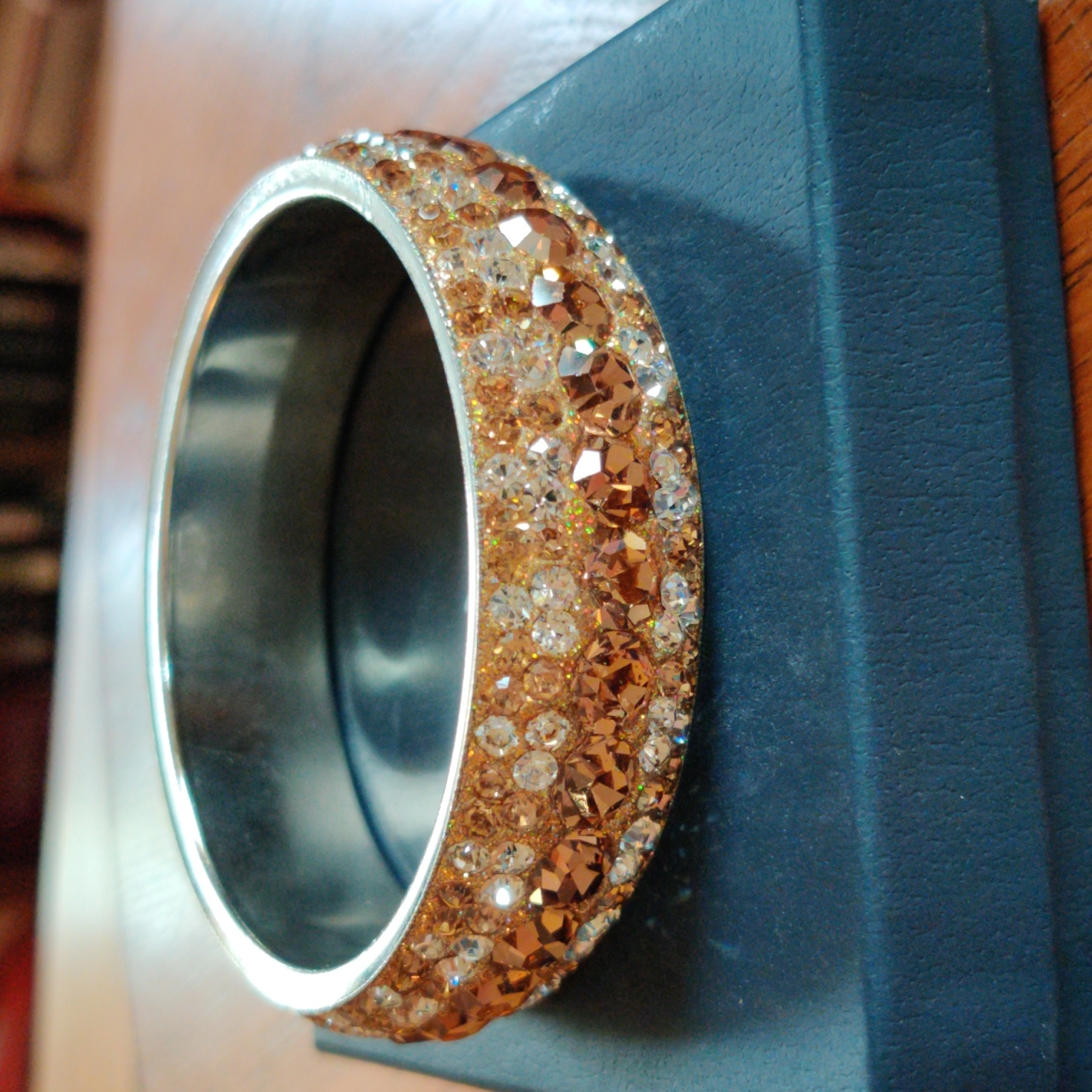 Danbury Mint Citrine Bangle Bracelet